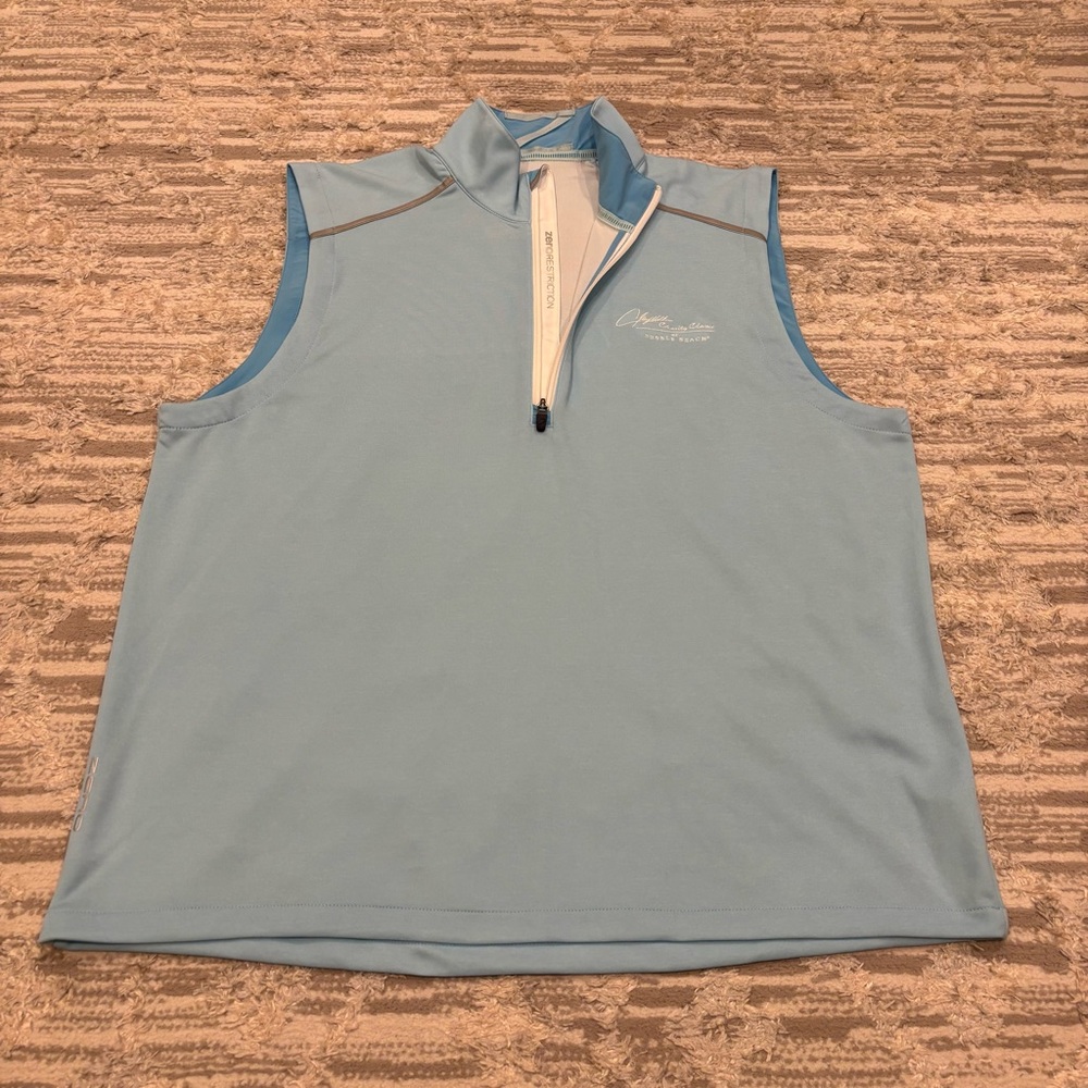 Zero Restriction 1/4 Zip Vest Men’s XL Golf Clay Walker Classic Pebble Beach